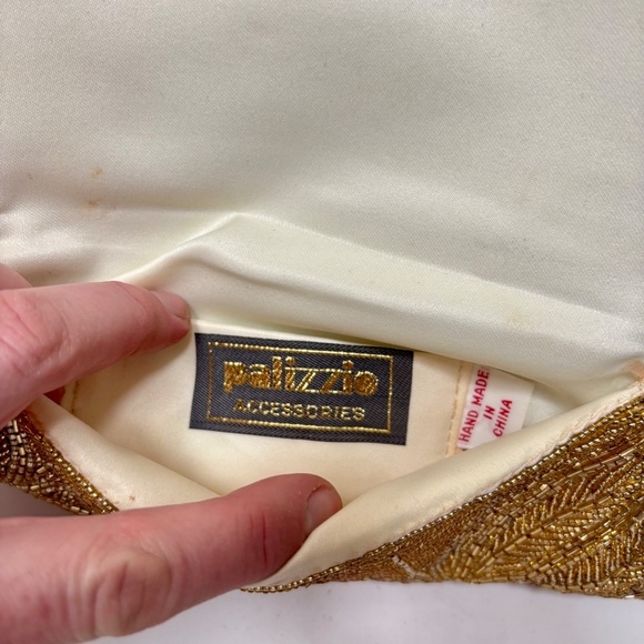 VINTAGE GOLD BEADED 1920S STYLE CLUTCH - Picture 2 of 7